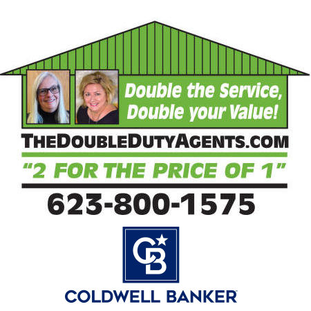The Double Duty Agents logo and contact number
