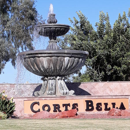 Photo of Corte Bella community with lovely fountain at the entrance